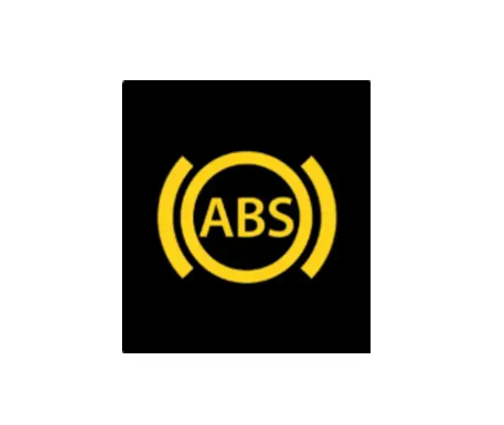 Wie reagierst Du richtig auf die Kontrollleuchte zum ABS im Auto? Die Grafik zeigt die Kontrollleuchte im Auto, die ein aktives Antiblockiersystem signalisiert.